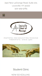 Mobile Screenshot of louisvilleschoolofmassage.org