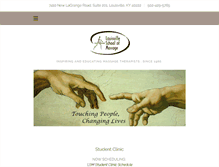 Tablet Screenshot of louisvilleschoolofmassage.org